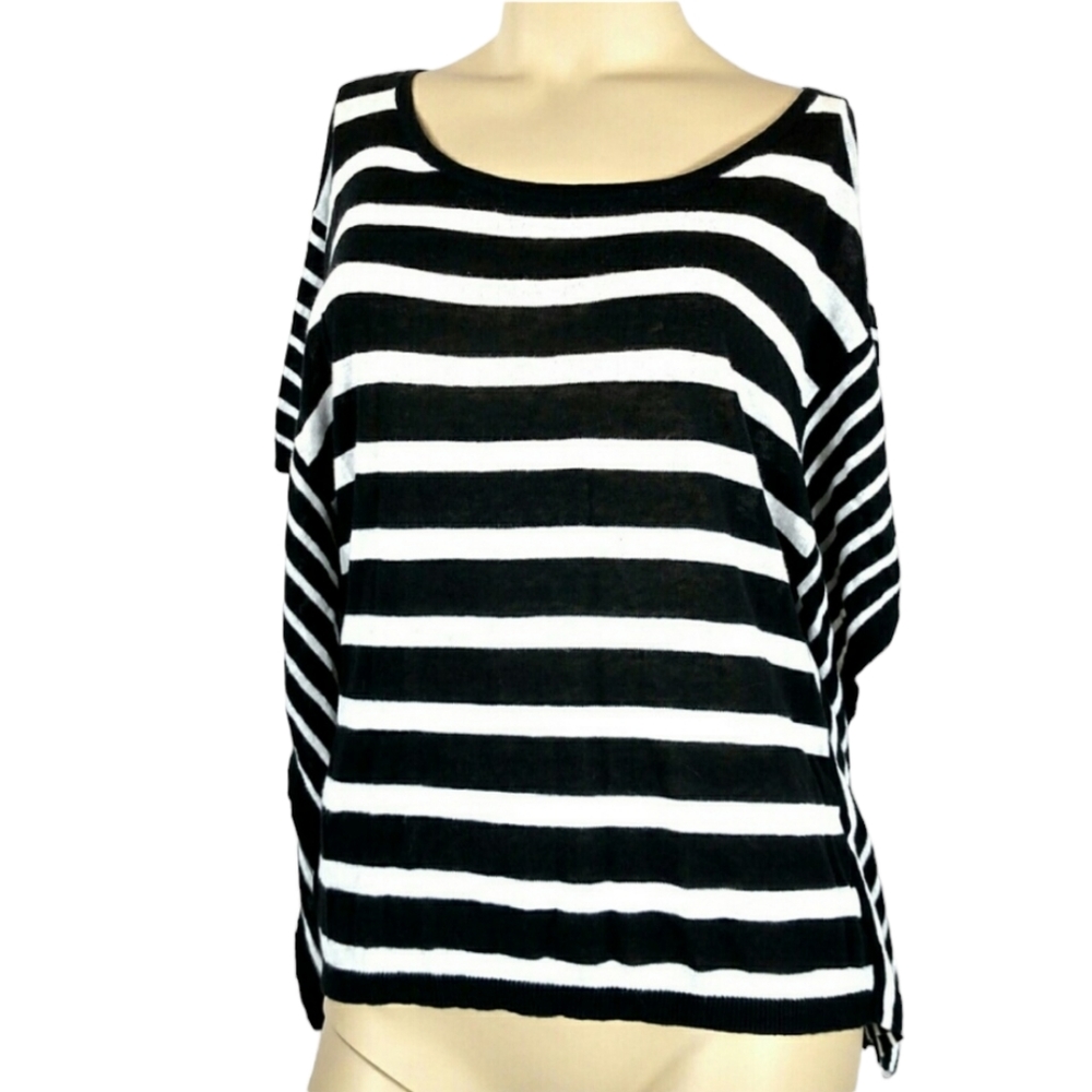 ANN TAYLOR LOFT striped Knit Top Womens Small